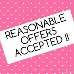 All reasonable offers accepted!